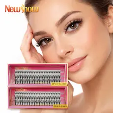 New Show Kit Cílios Postiços 20P + 30P com Pinça /1  Cola Volume Natural Fácil Aplicação -RicH