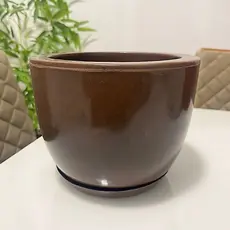 Vaso de polietileno 20cm COM PRATO  - leve resistente e ideal para plantas e decoração... 20x25x16