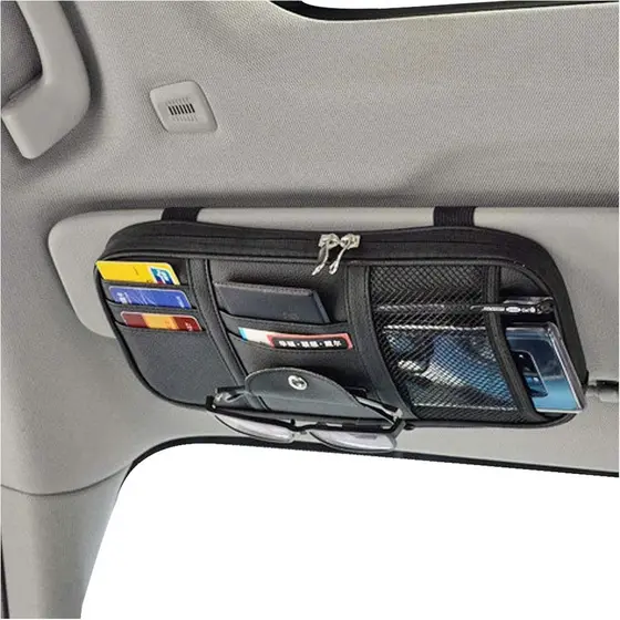 Organizador De Viseira Solar Da by Car , Bolsa De Armazenamento Organizadora Com Vários Bolsos Para Carros , SUVs E Cami
