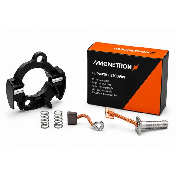 Escova Motor de Partida Com Suporte Magnetron Original Honda CG Titan Fan Bros 125 150 160