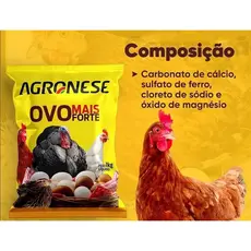 Suplemento Mineral Para Galinha Poedeira 1kg - Ovo Mais Forte, Casca de Ovo Mais Dura - Vitamina Aves Postura