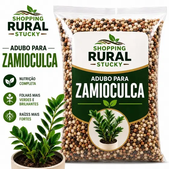 NPK Zamioculca Adubo Fertilizante Folhas Verdes Vigorosas Resistentes Plantas