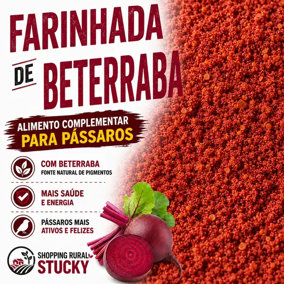 Vitamina De Beterraba Com Cataxantina 1% Para Pássaros | Pigmentador Natural – Canário Pintassilgo Coleiro Curió