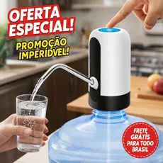 Bomba Elétrica Recarregável USB para Galão de Água 5L 10L 20L Dispensador Automático