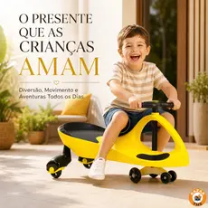 Carrinho De Rolimã Infantil Gira Gira Volante 360° Sem Pedal Até 100kg Menino Menina