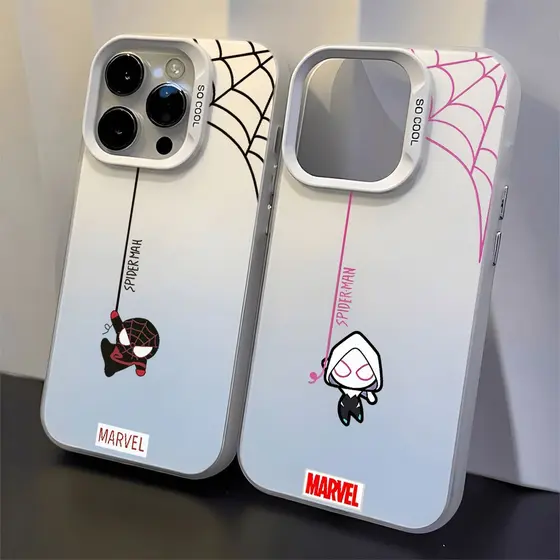 Casal Homem-Aranha Capinha Para IPhone 17 13 12 11 Normal X XR XS 8 7 15 14 16 PRO MAX PLUS Air