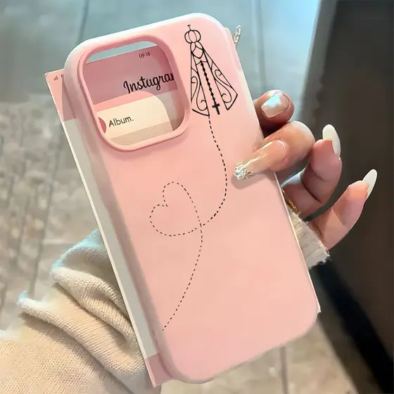 Nossa Senhora 2 Em 1 Geléia Capa Capinha Silicone Anti-impacto Para IPhone 13 11 12 14 15 16 17 16e Normal Pro Max Caso