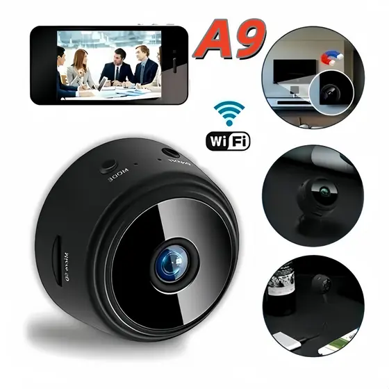 Câmera Mini Original A9 com WiFi e Gravação de Áudio, Melhor Câmera Micro Portátil