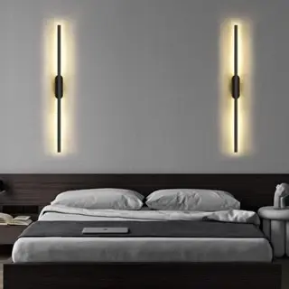 Arandela Luminária De Parede Linear Moderna 13W Luz 60cm（Precisa conectar o cabo de alimentação）