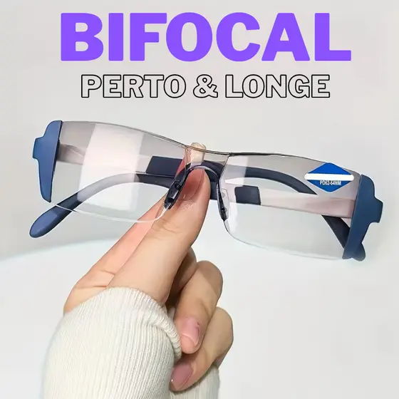Óculos Ajuste de Grau Automático Bifocal - Para Perto e Longe