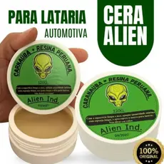 Cera Automotiva Polimento Queimado Riscos Carnaúba Automotiva Espelhamento Cerâmico Repele Água Alien Ind