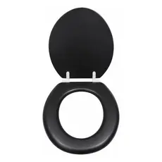 Assento Sanitário Almofadado Preto Macio Encaixe Universal