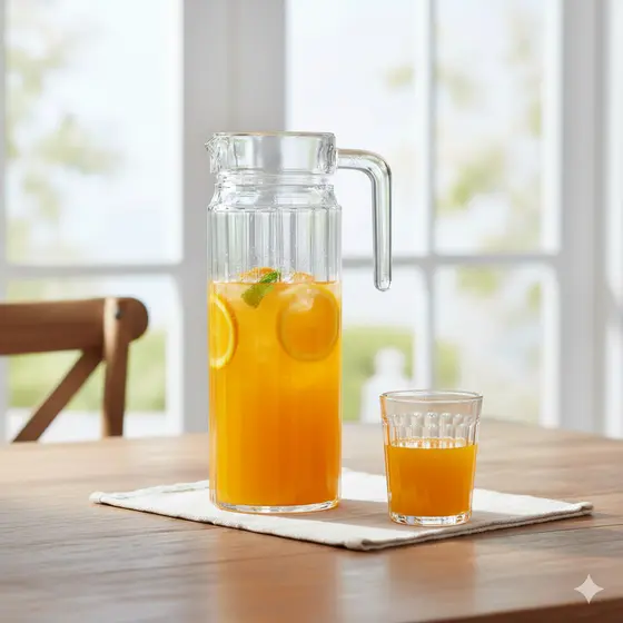 Jarra de Vidro Frigo 1 Litro jarra de suco água garrafa de água