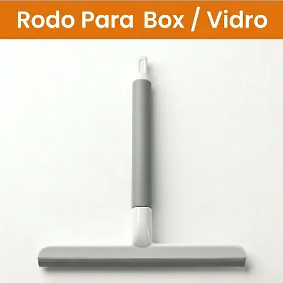 Rodo Box Banheiro Vidro Rodinho Silicone Limpa Janelas Espelhos E Pia Multiuso Premium Não Risca