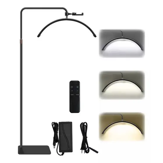 Luminaria Meia Lua Estetica Mesa Spa Arco 3 Tons Ajustavel Salao Beleza Limpeza De Pele