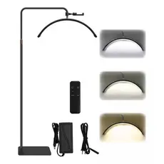 Luminaria Meia Lua Estetica Mesa Spa Arco 3 Tons Ajustavel Salao Beleza Limpeza De Pele