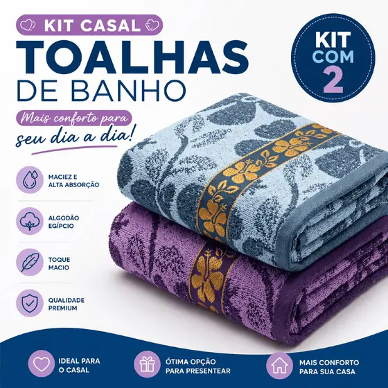 Toalhas de Banho Banhão Gigante Jacquard 70x140 Macia Alta Absorção Casa Hotel Pousada