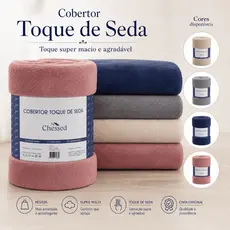 Cobertor Manta Casal Queen 300g Fleece Macio Pesado Quente Sofá Cama Premium