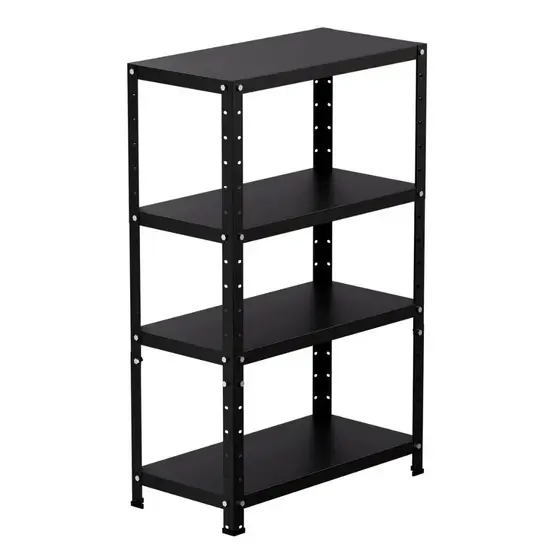 Estante Aço prateleira de aço industrial media p 60kg 4 Bandejas Tripartida 95cm x 30cm x 60cm