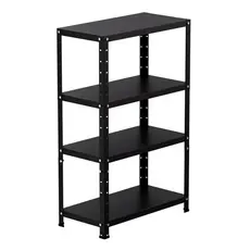 Estante Aço prateleira de aço industrial media p 60kg 4 Bandejas Tripartida 95cm x 30cm x 60cm