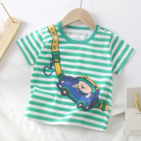 Camiseta Infantil Estampada – Conforto e Estilo 7 meses a 6 anos