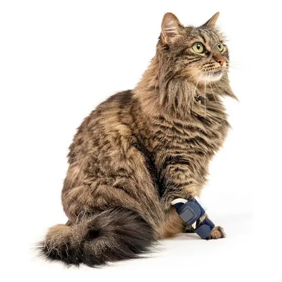 Suporte Ajustável para Pata de Gato, Manga de Suporte Macia para Recuperação de Lesões, Alívio da Dor nas Articulações e