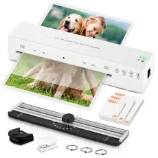 Plastificadora A4 110V com 300 Bolsas - Laminadora Térmica Anti-atolamento