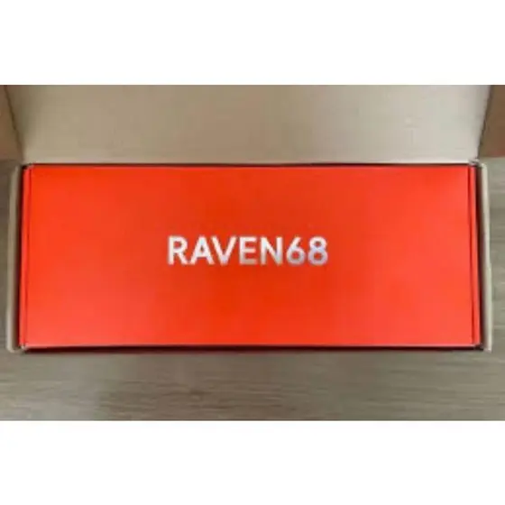 Teclado Gamer Teamwolf RAVEN68 Mecânico RGB USB Preto.