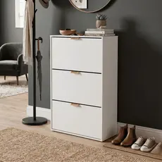 Sapateira Para Calçados 3 Portas Basculante Armário Vertical Multiuso