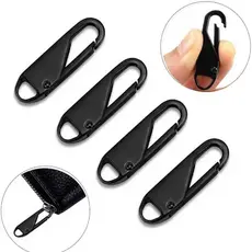 Puxador Zíper Universal Removível Metal - Conserto Rápido Mala Mochila Jaqueta - Clip Reparo Sem Costura