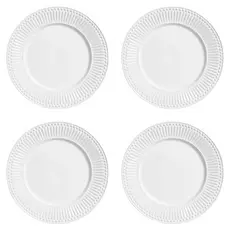 Conjunto de 4 pratos de Jantar Roma 1º Linha Porto Brasil - louça Mesa Posta Pratos de Cerâmica