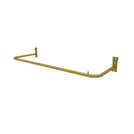 Arara de Roupa Fixa de Parede para Lojas de Roupas Closets Boutiques - 60cm Aço Carbono Reforçada