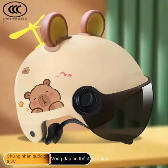 Capacete Infantil 3C – Fofo, Seguro e Ajustável para Meninos e Meninas 5545