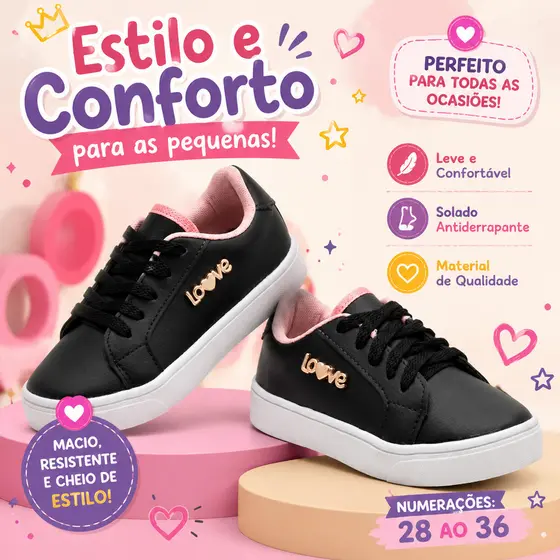 Sapato Infantil Menina Moderninho Delicado Para Usar No Dia A Dia Com Muito Charme