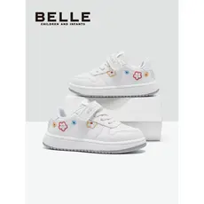 Berry sapatos infantis para meninas sapatos esportivos outono flores bordadas leve sola macia sapatos brancos meninas ca
