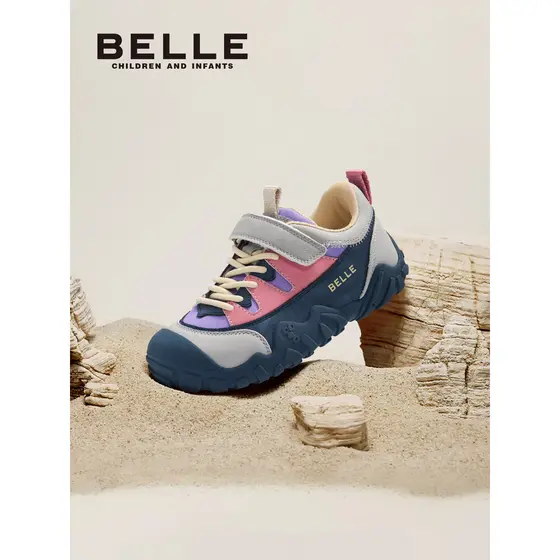 Belle sapatos infantis sapatos esportivos infantis 2026 outono novo estilo meninos meninas sapatos casuais sola macia me