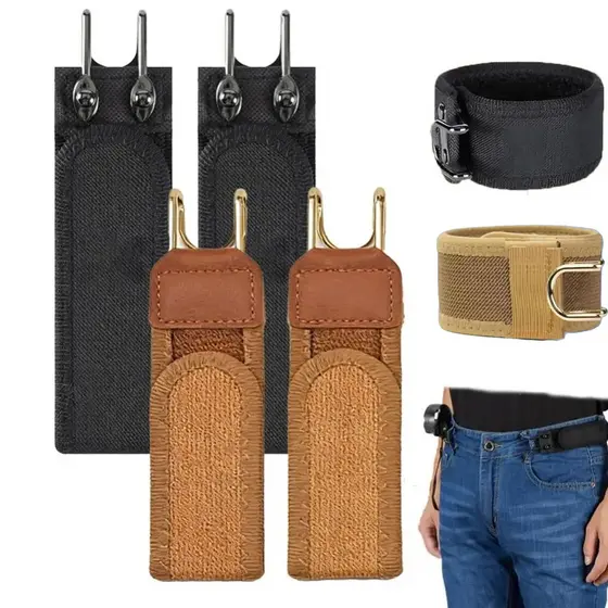 Gancho Ajustável Metal Cinto Elástico Fino Fivela Masculino Feminino-Livre Invisível Fechamento Para Trabalho Ao Ar