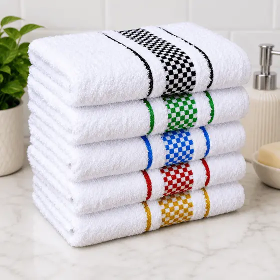 Kit 15,10 ou 5 Panos De Prato jacquard 45x70 Atoalhado Algodão Toalha Copa Cozinha