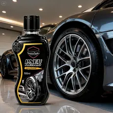 Pretinho Para Pneus Brilho Intenso Duradouro Finalizador Automotivo Com Silicone Contra Ressecamento