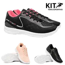 Kit Tenis Masculino Feminino Flexível Esporte