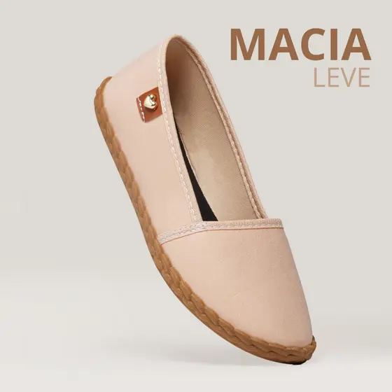 Sapatilha Feminina Tecido Macia Leve Antiderrapante