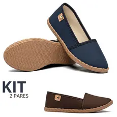 Combo 1 e 2 Pares Sapatilha Feminina Confortável Flexível