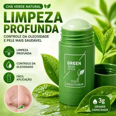 Máscara Facial Chá Verde Removedor De Cravos Limpeza Profunda Controle Da Oleosidade