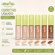 Corretivo Líquido Melu Ruby Rose Cobertura Natural Longa Duração HB-8104