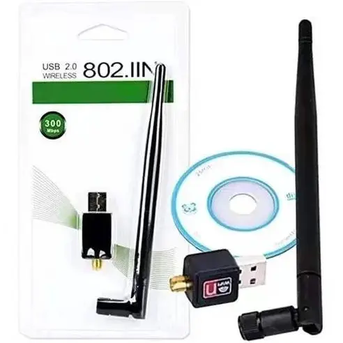 Antena Wifi Adaptador Wireless 1200mb/s Usb Pc Notebook 802 Sem CD