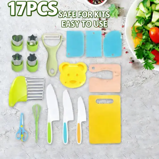 Kit 17 Peças Brinquedos De Cozinha Montessori Presente De Bebê Pronta Entrega