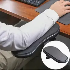Apoio Ergonômico Para Antebraço Com Fixação Em Mesa De Gamer Computador Notebook Preto