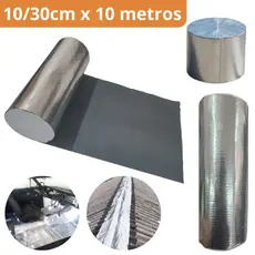 Manta Asfáltica 10/30cm x 10m Auto Adesiva Aluminizada Multiuso Telhado