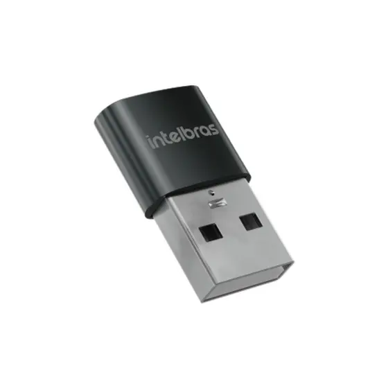 Adaptador de USB-C Para USB-A Intelbras ADI 10 Conectividade Transferência de Dados Celular Computador Smartphone Tablet
