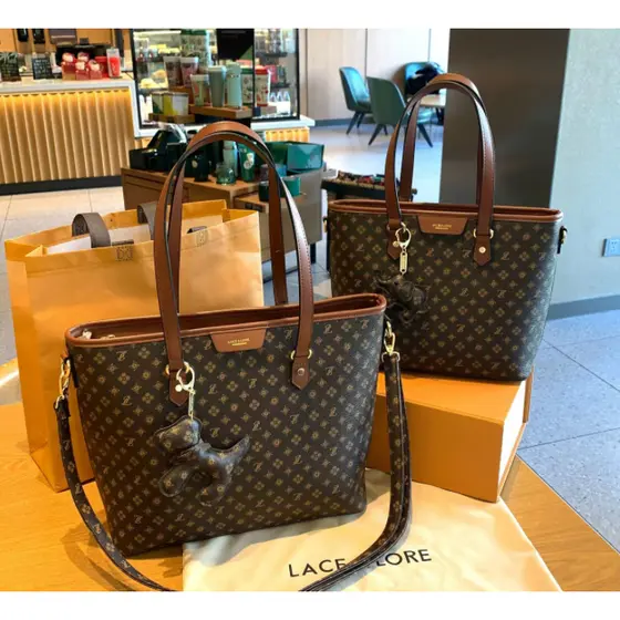 Bolsas Femininas Lace Lore Monograma Tote e Transversal Premium Original YY-20806 Luxo Elegante Moderna